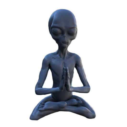 Meditating Alien Statue
